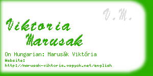 viktoria marusak business card